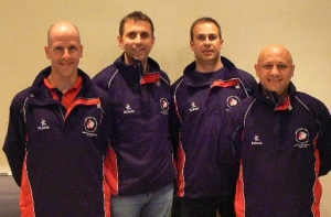 Kevin Hobbs, Neil Perkins, Gwion Kennard and Matt Enoch - Wales Touch Board